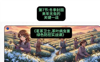第07节：冬季封园&mdash;&mdash;来年无虫的关键一战，课程：《茗茶卫士&mdash;&mdash;茶叶病虫害绿色防控实战课》#识农AI
