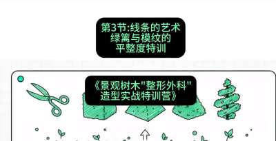 第03节：线条的艺术&mdash;&mdash;绿篱与模纹的平整度特训，课程：《景观树木&ldquo;整形外科&rdquo;造型实战特训营》#识农AI